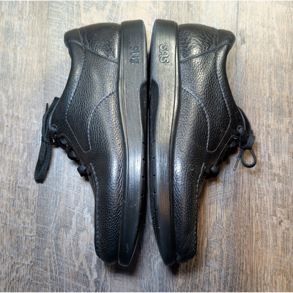 SAS Bout Time Men's Size 11 WW Black Comfort Leather Walking Shoes Sneakers - Picture 11 of 14